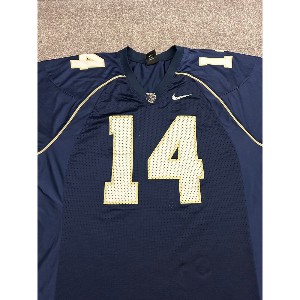 Nike Football Jersey Mens XL Blue Excellent 14 Mesh V-Neck Sportswear